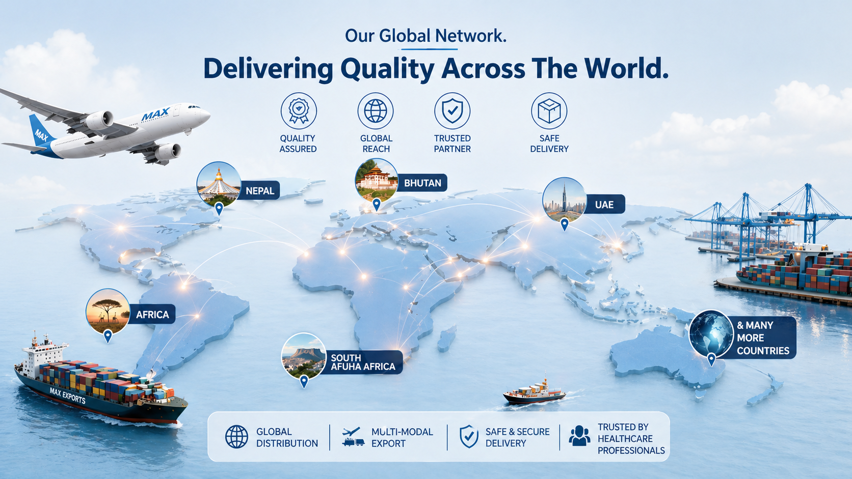 Global Network Map and Logistics